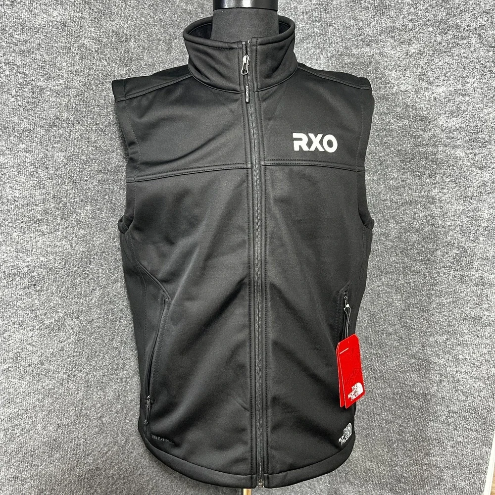 The North Face Ridgewell FZ Vest Men's Large Black Full Zip RXO Logo Brand NEW‎